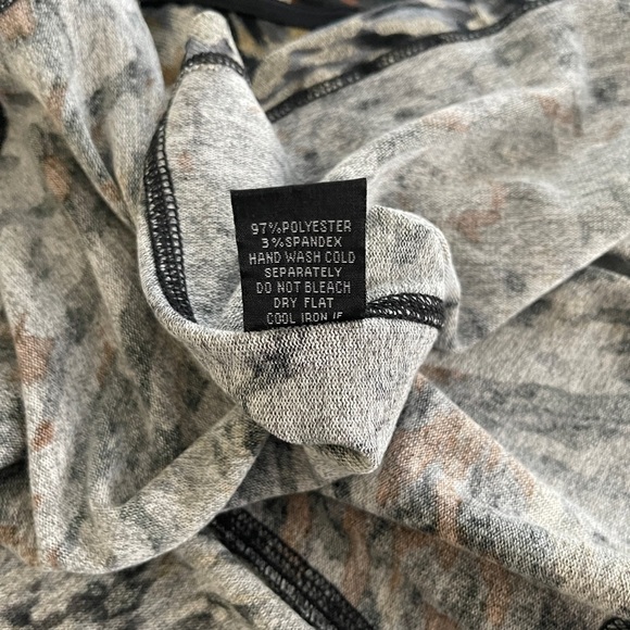 Lapis Animal Print A-Line Full Mid Rise Soft Flowy Boho Knee Length Swing Skirt - Picture 9 of 10